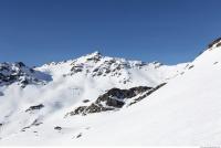 Photo Texture of Background Snowy Mountains